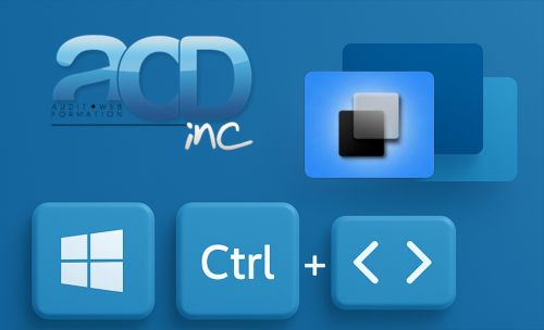 Bureaux virtuels Windows 11 — raccourcis clavier productivité